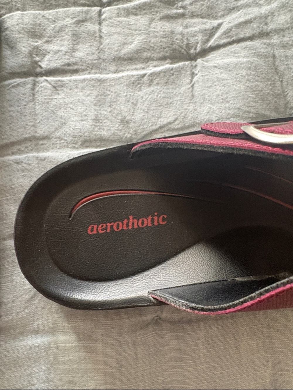 Women's Adjustable Strappy Sandals in Wine Red - Picture 2 of 4